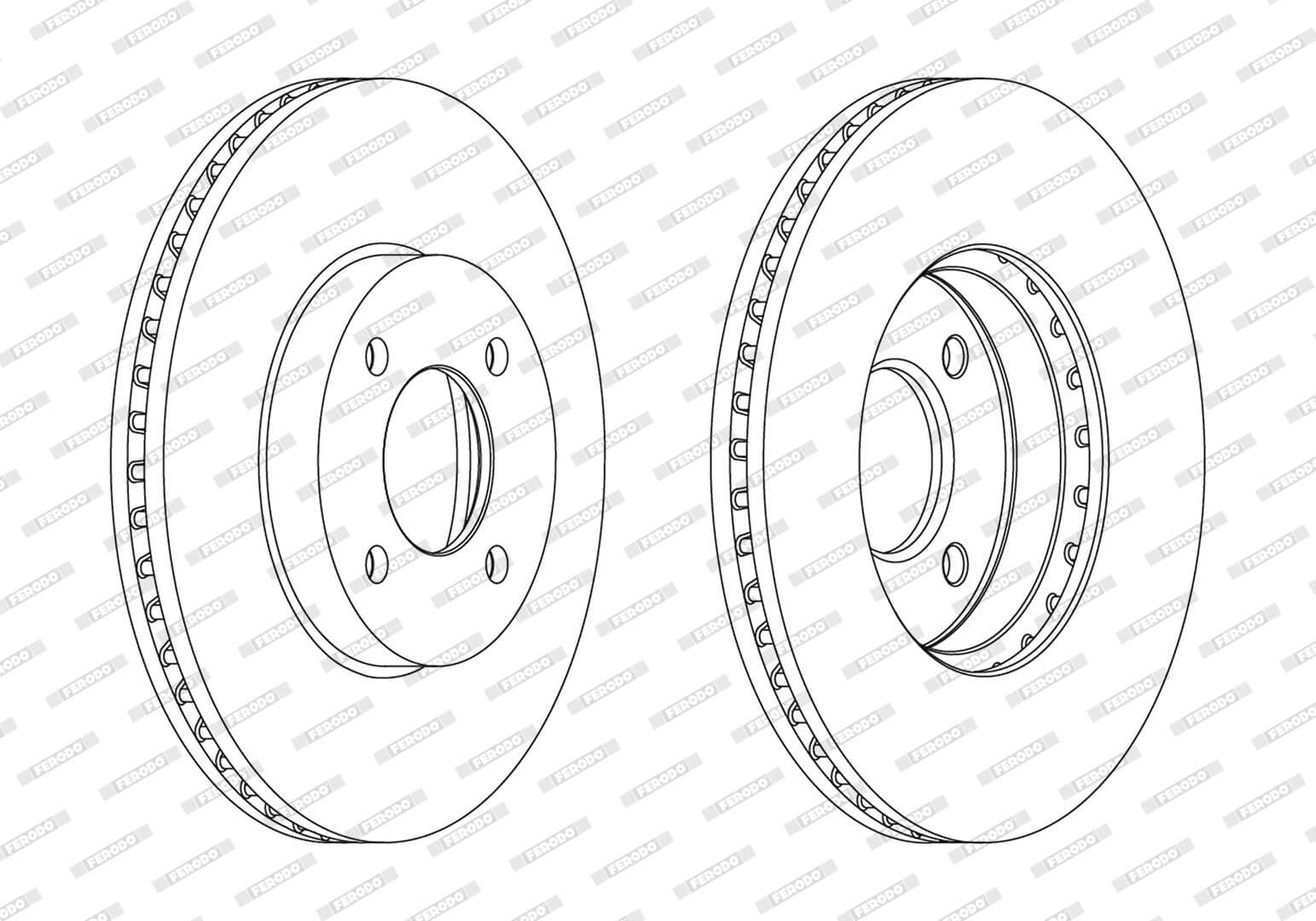 Disc frana FERODO DDF2068C