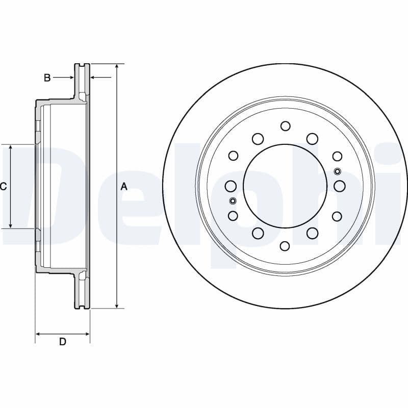 Disc frana DELPHI BG4747C