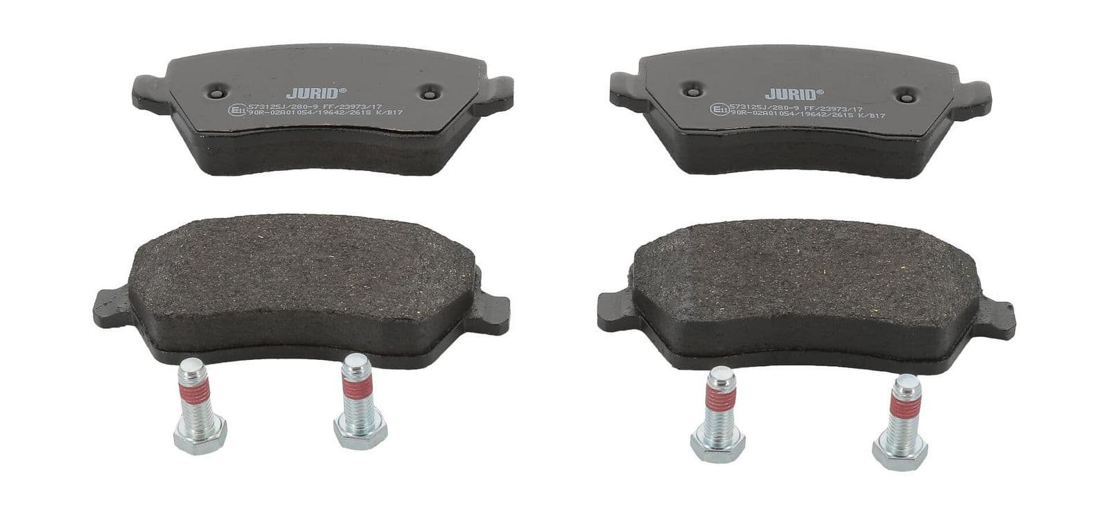 set placute frana,frana disc JURID 573125J