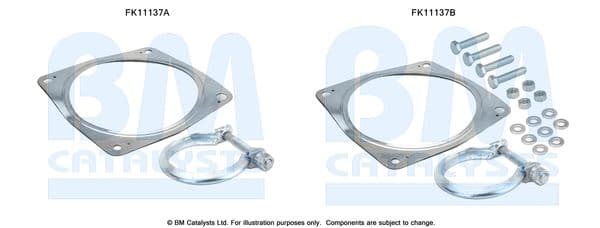 Set montaj, filtru funingine/particule BM CATALYSTS FK11137