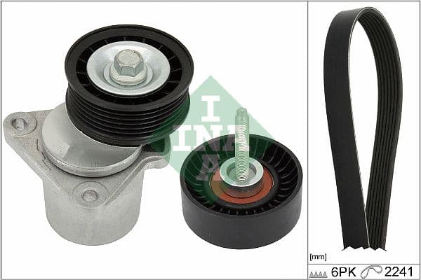 Set curea transmisie cu caneluri Schaeffler INA 529 0387 10