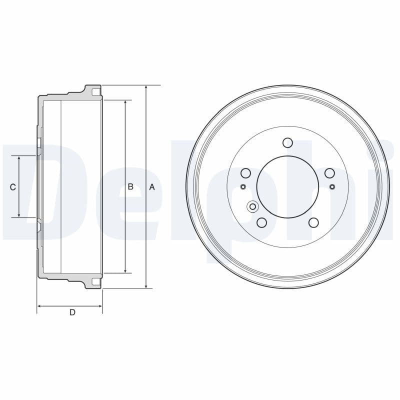 Tambur frana DELPHI BF628