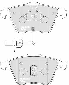 set placute frana,frana disc MOTAQUIP LVXL1031