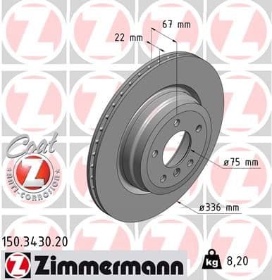 Disc frana ZIMMERMANN COAT Z 150.3430.20