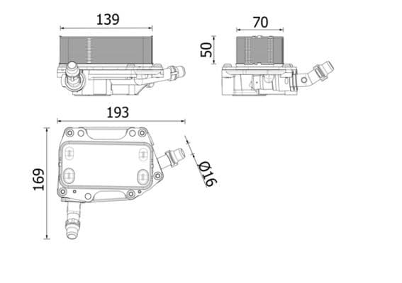 Radiator racire ulei, cutie de viteze automata MAHLE BEHR *** PREMIUM LINE *** CLC 351 000P