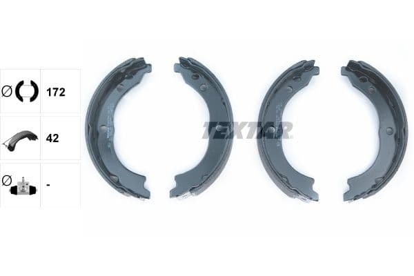 Set saboti frana, frana de mana TEXTAR 91062100