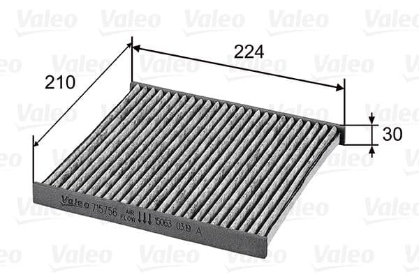 Filtru, aer habitaclu VALEO PROTECT 715756