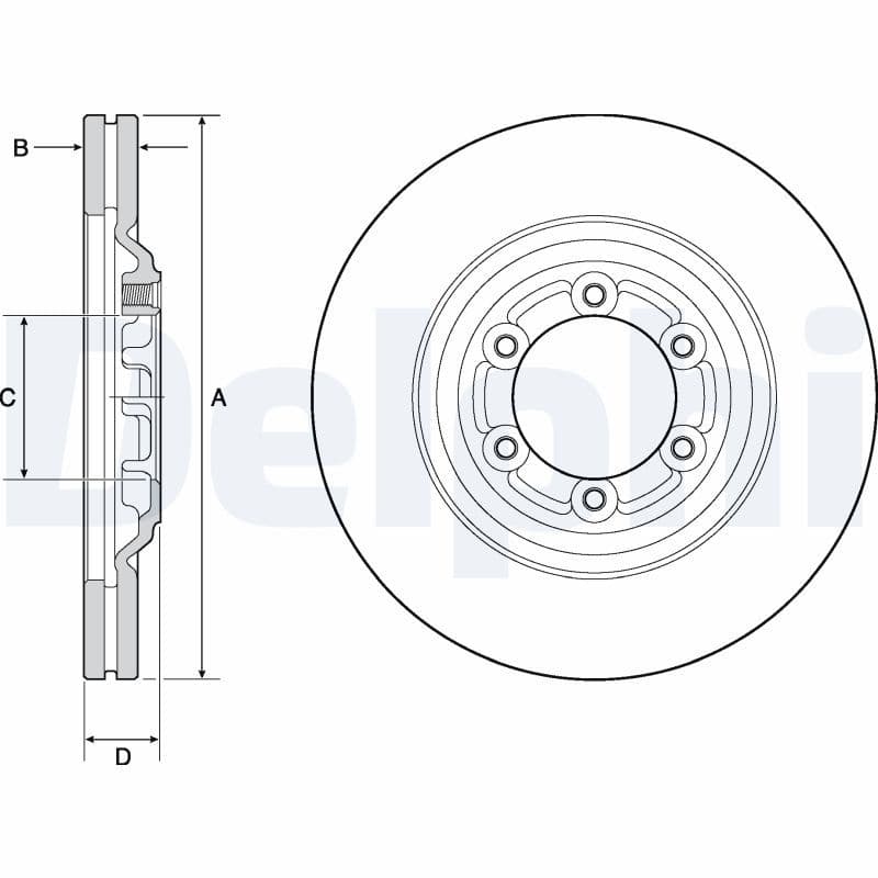 Disc frana DELPHI BG4697C