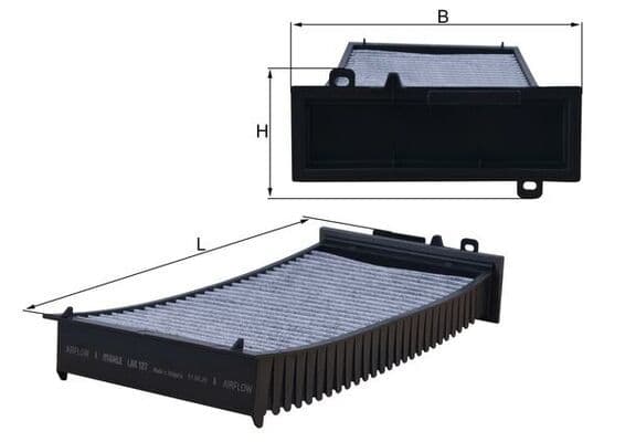 Filtru, aer habitaclu MAHLE LAK 127