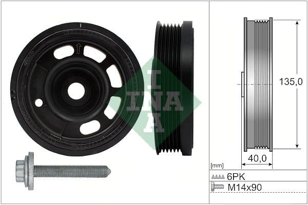 Fulie curea, arbore cotit Schaeffler INA 544 0172 20