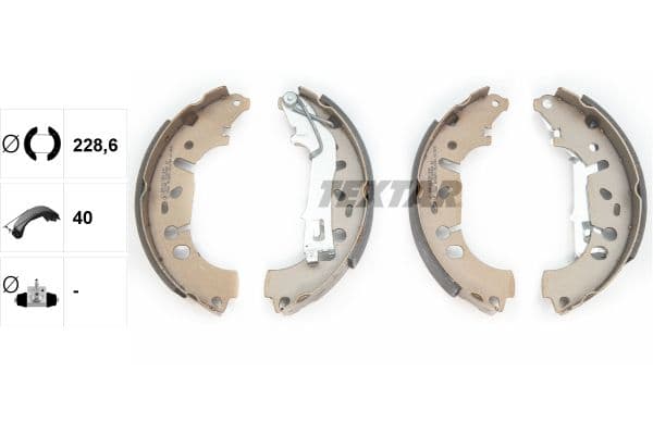 Set saboti frana TEXTAR 91065400