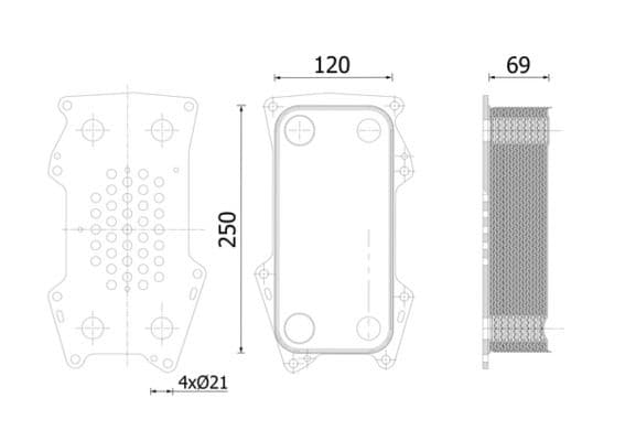 Radiator ulei, ulei motor MAHLE CLC 316 000S