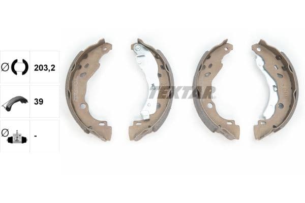 Set saboti frana TEXTAR 91077200