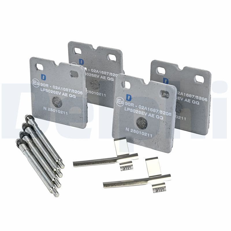 set placute de frana,frana de parcare cu disc DELPHI LP5026EV