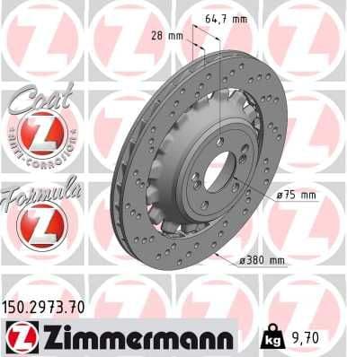 Disc frana ZIMMERMANN FORMULA Z 150.2973.70