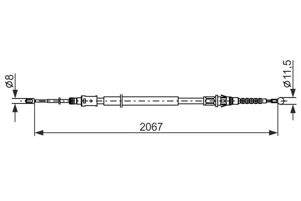 Cablu, frana de parcare BOSCH 1 987 482 869