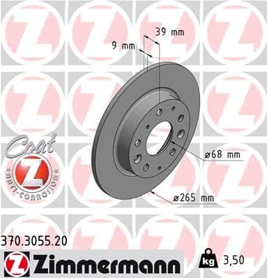 Disc frana ZIMMERMANN COAT Z 370.3055.20