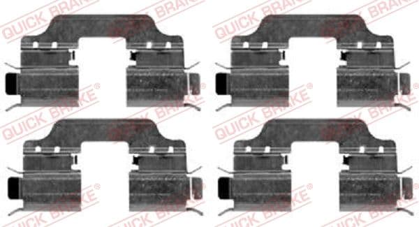 Set accesorii, placute frana QUICK BRAKE 109-1653