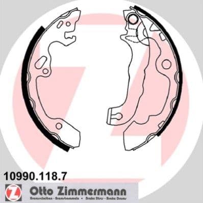 Set saboti frana ZIMMERMANN 10990.118.7