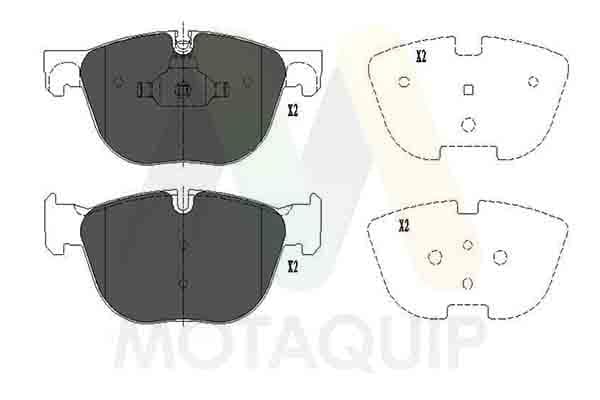 set placute frana,frana disc MOTAQUIP LVXL1368