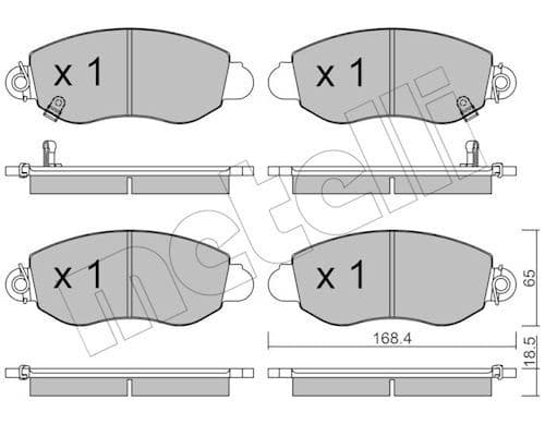 set placute frana,frana disc METELLI 22-0320-0