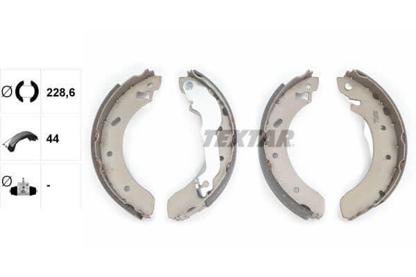 Set saboti frana TEXTAR 91046100