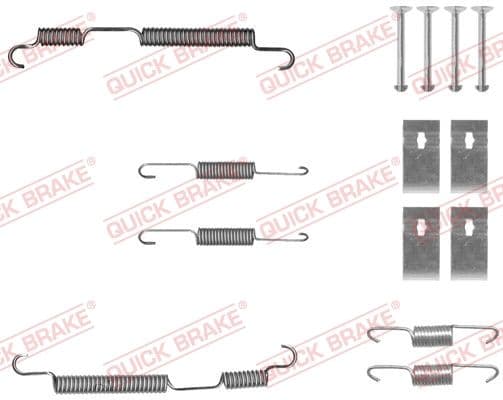 Set accesorii, sabot de frana QUICK BRAKE 105-0050