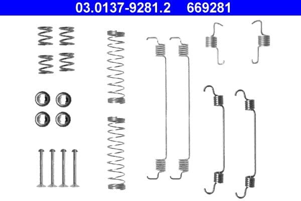 Set accesorii, sabot de frana ATE 03.0137-9281.2