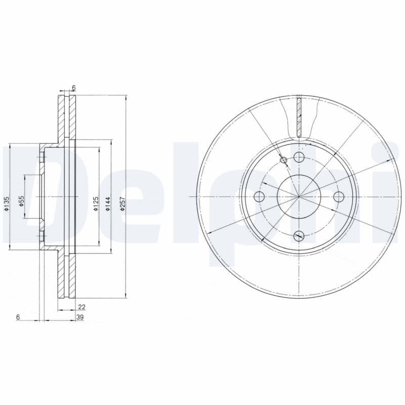 Disc frana DELPHI BG2804