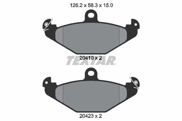 set placute frana,frana disc TEXTAR 2041001