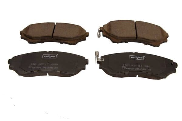 set placute frana,frana disc MAXGEAR 19-3400