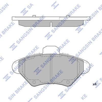 set placute frana,frana disc HI-Q SP1262