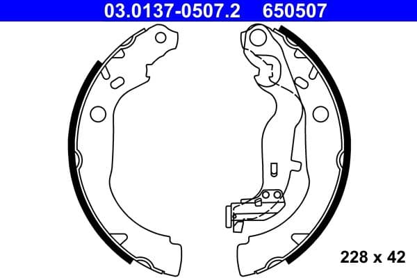 Set saboti frana ATE 03.0137-0507.2