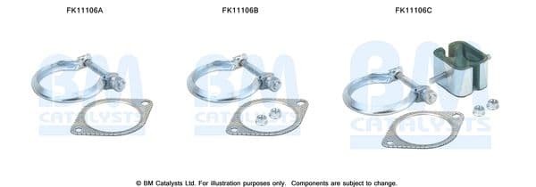 Set montaj, filtru funingine/particule BM CATALYSTS FK11106