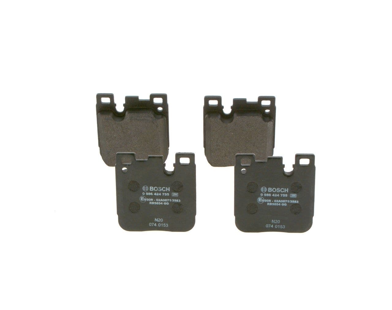 set placute frana,frana disc BOSCH 0 986 424 755