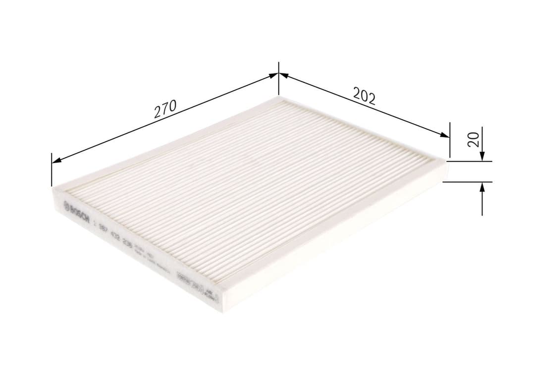 Filtru, aer habitaclu BOSCH 1 987 432 236