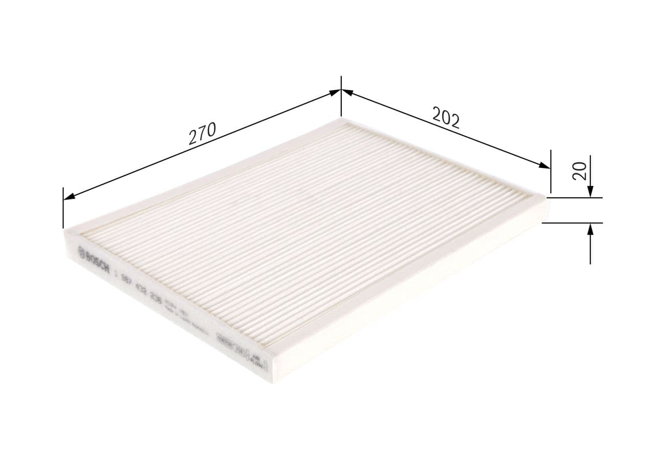 Filtru, aer habitaclu BOSCH 1 987 432 236