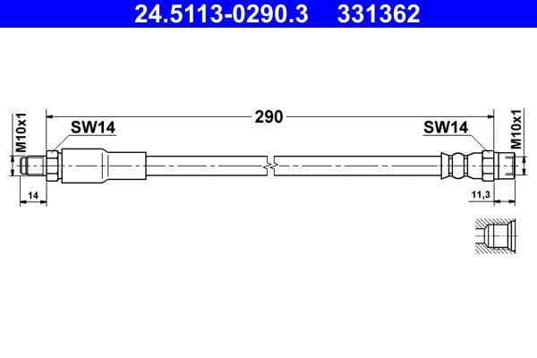 Furtun frana ATE 24.5113-0290.3