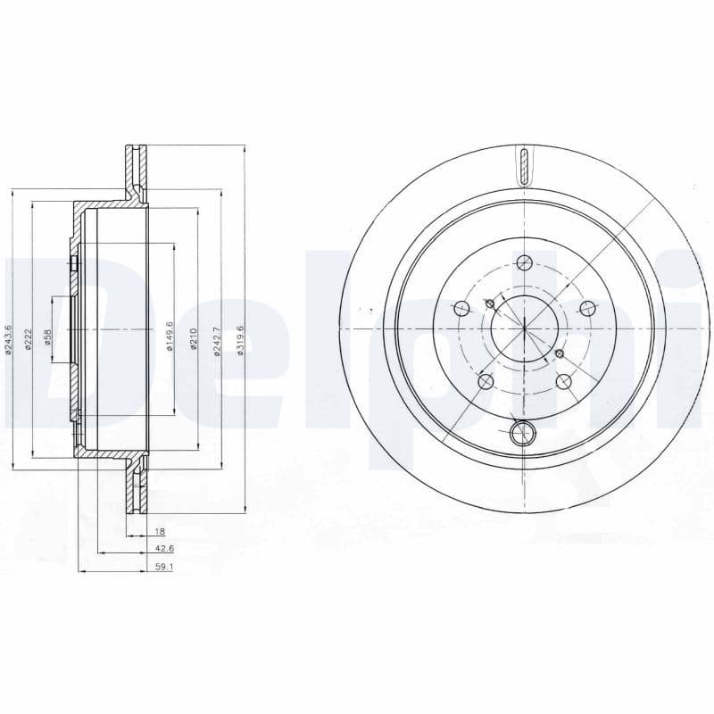 Disc frana DELPHI BG4267