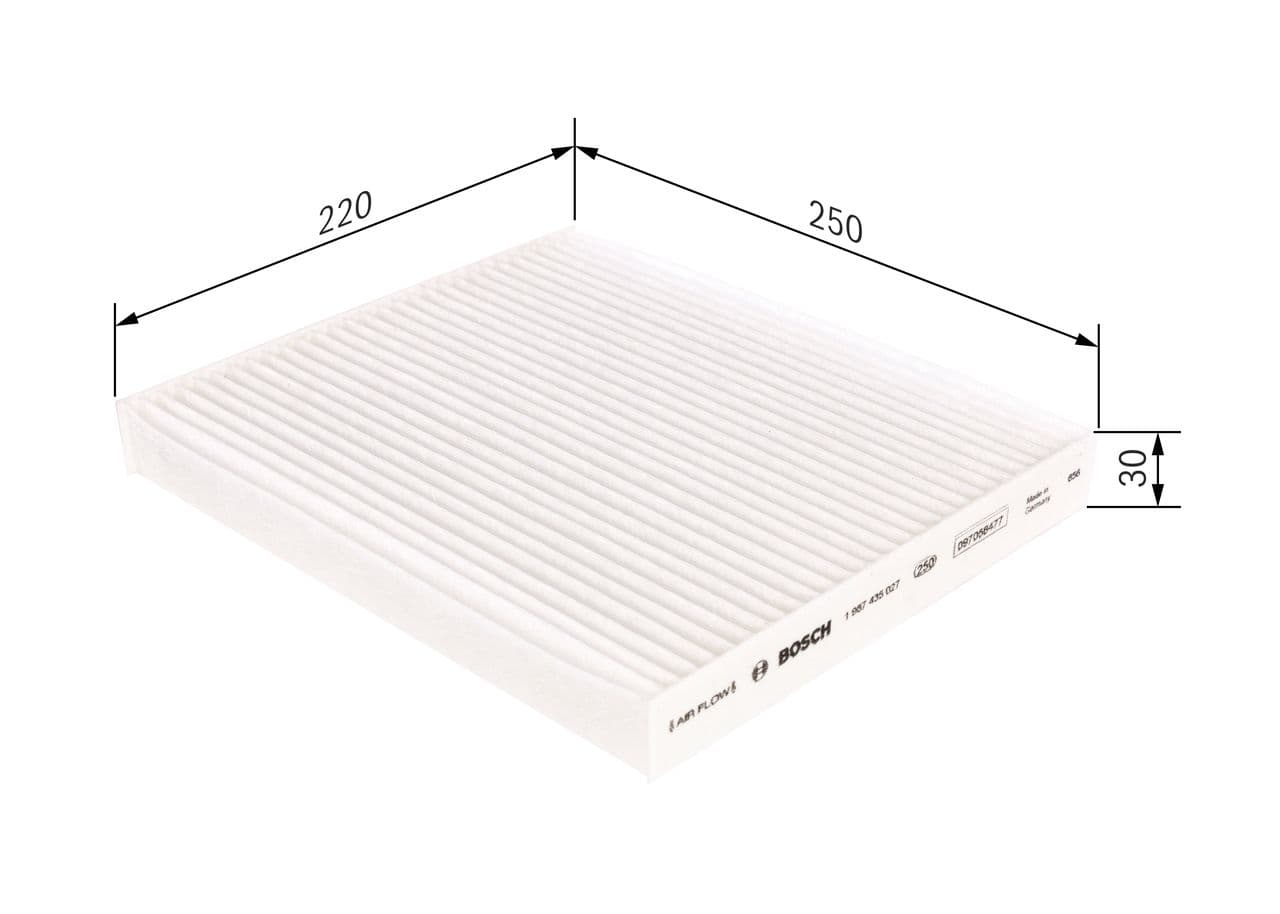 Filtru, aer habitaclu BOSCH 1 987 435 027