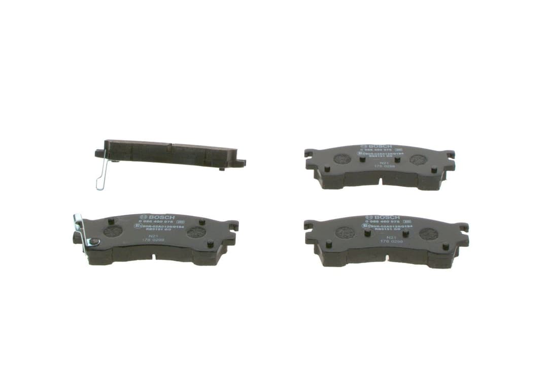 set placute frana,frana disc BOSCH 0 986 460 975