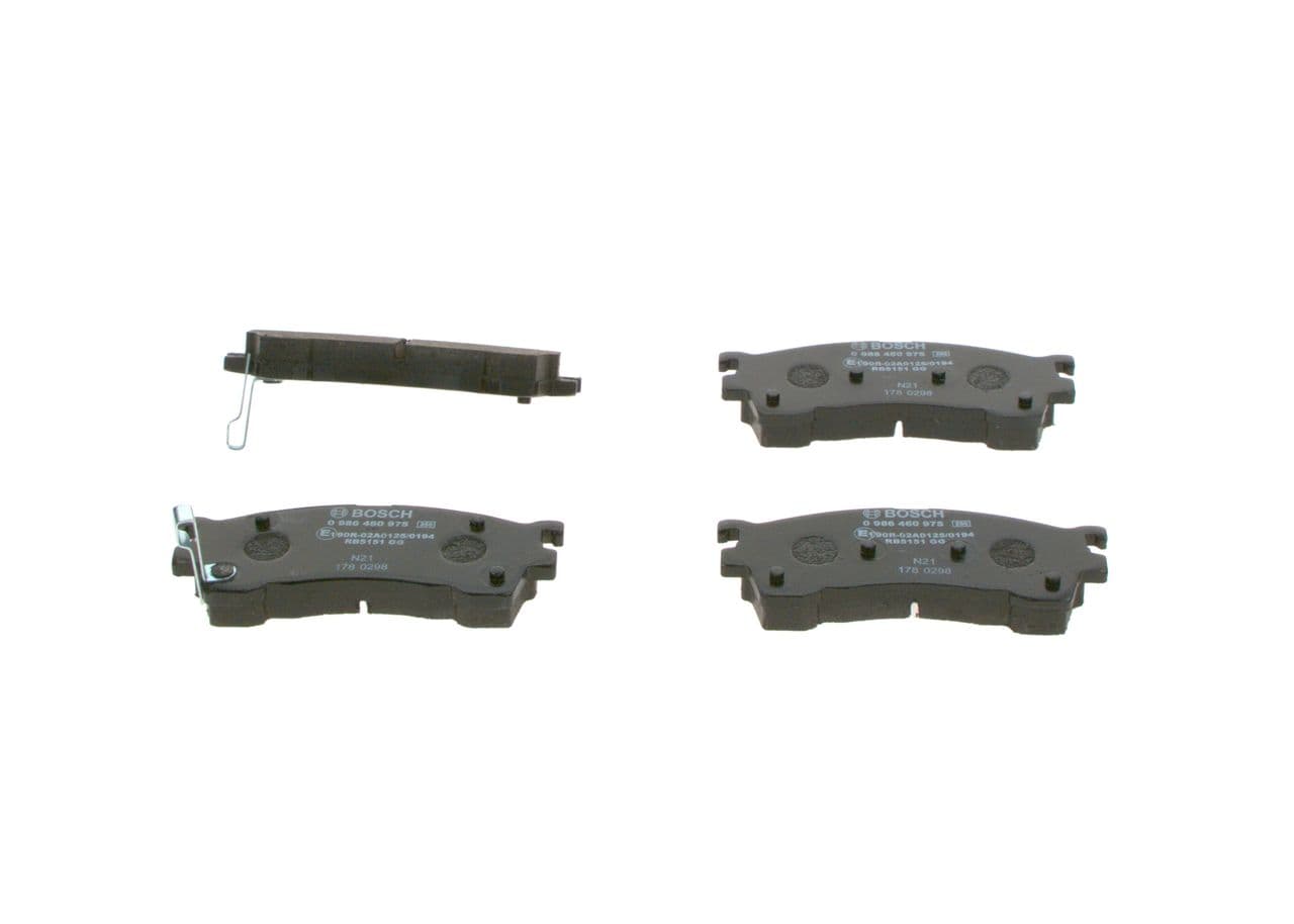 set placute frana,frana disc BOSCH 0 986 460 975