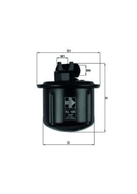 filtru combustibil MAHLE KL 108