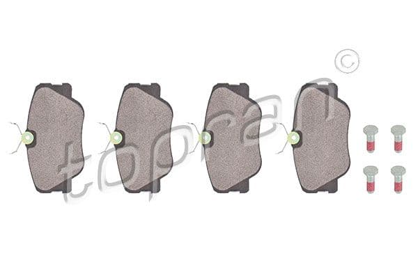 set placute frana,frana disc TOPRAN 400 422