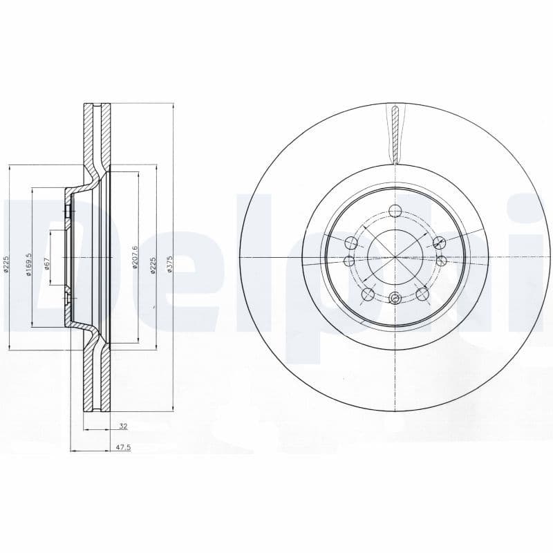 Disc frana DELPHI BG9060C