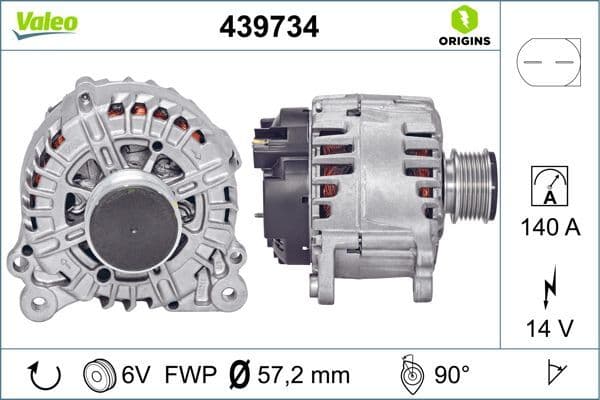 Generator / Alternator VALEO 439734