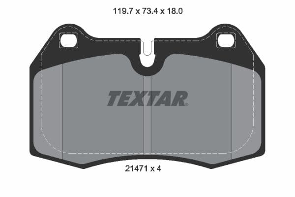 set placute frana,frana disc TEXTAR Q+ 2147102