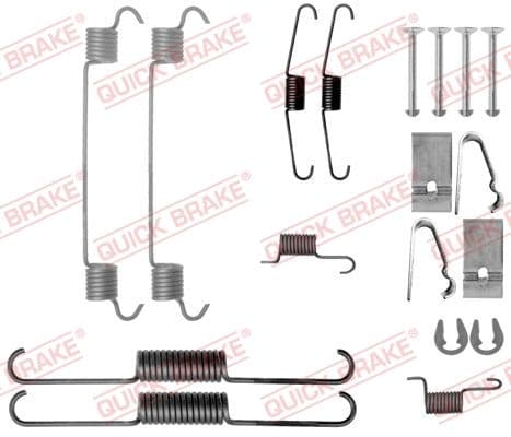 Set accesorii, sabot de frana QUICK BRAKE 105-0038