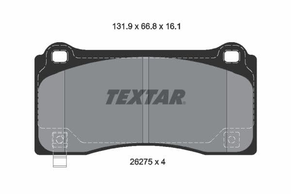 set placute frana,frana disc TEXTAR Q+ 2627501