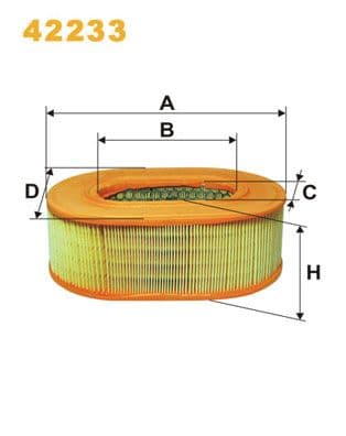 Filtru aer WIX FILTERS 42233